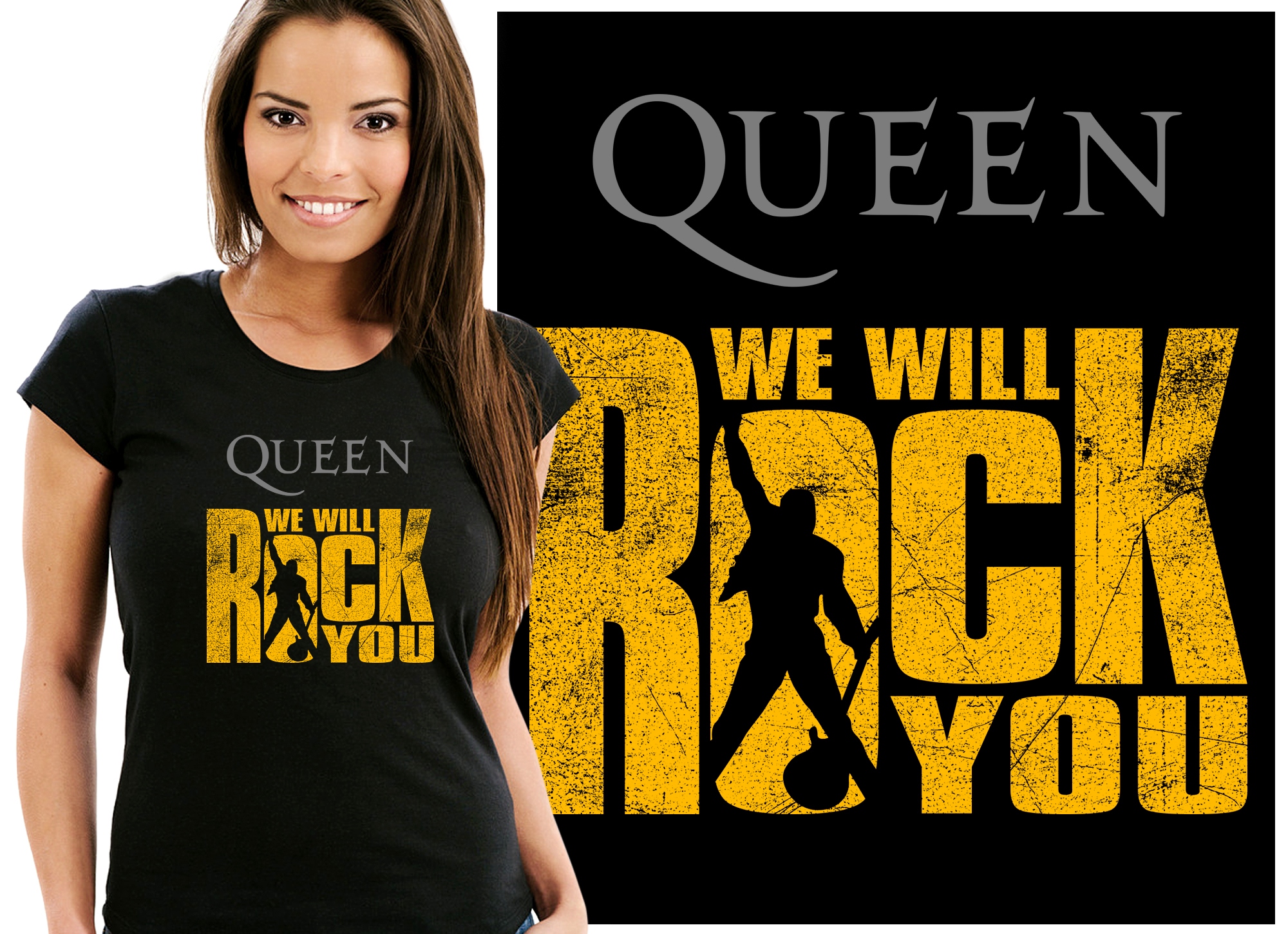 

Queen Freddy Mercury Lambert Koszulka Damska S