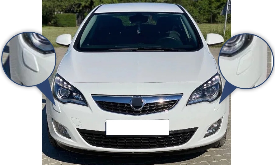 ZASLEPKA SPRYSKIWACZA LAMPY DO OPEL ASTRA J L+P Numer katalogowy części 13348043 13348044