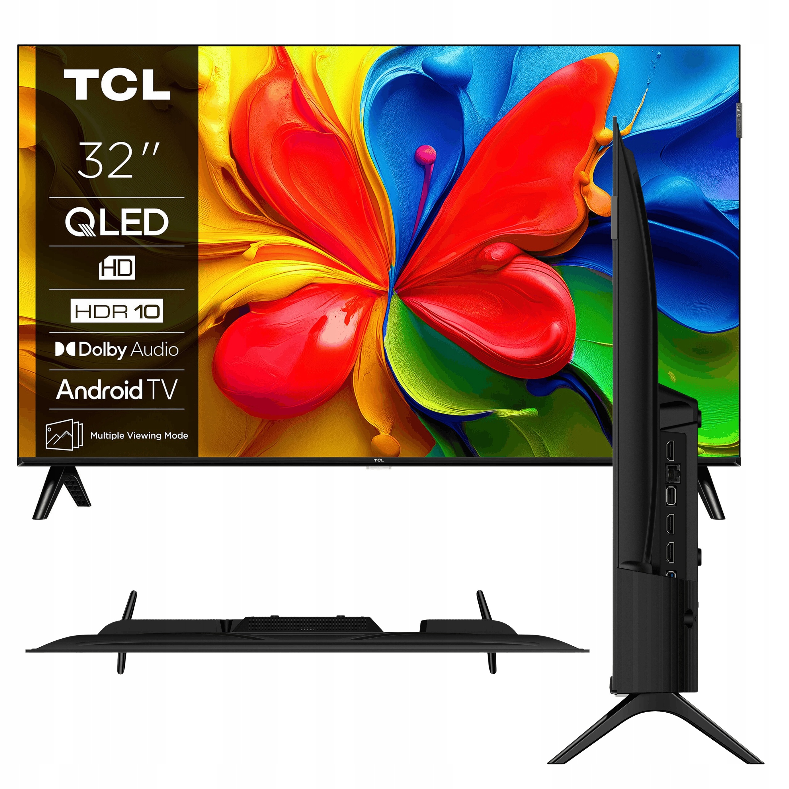 Telewizor 32" Tcl 32S4K Qled Hd Ready Smart Tv Android Tv HDR10 WiFi 60Hz