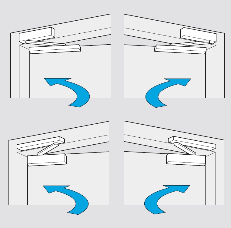 Samozamykacz ASSA ABLOY DC175 z szyną, czarny Marka Assa Abloy