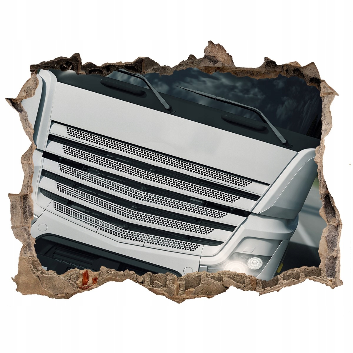 

Fototapeta dziura na ścianę Naklejka Ciężarówka