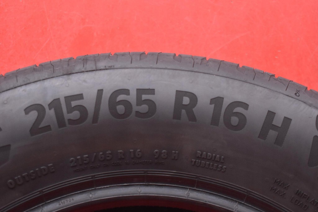 tyre tyres 2 pcs CONTINENTAL summer 215/65/16 22R