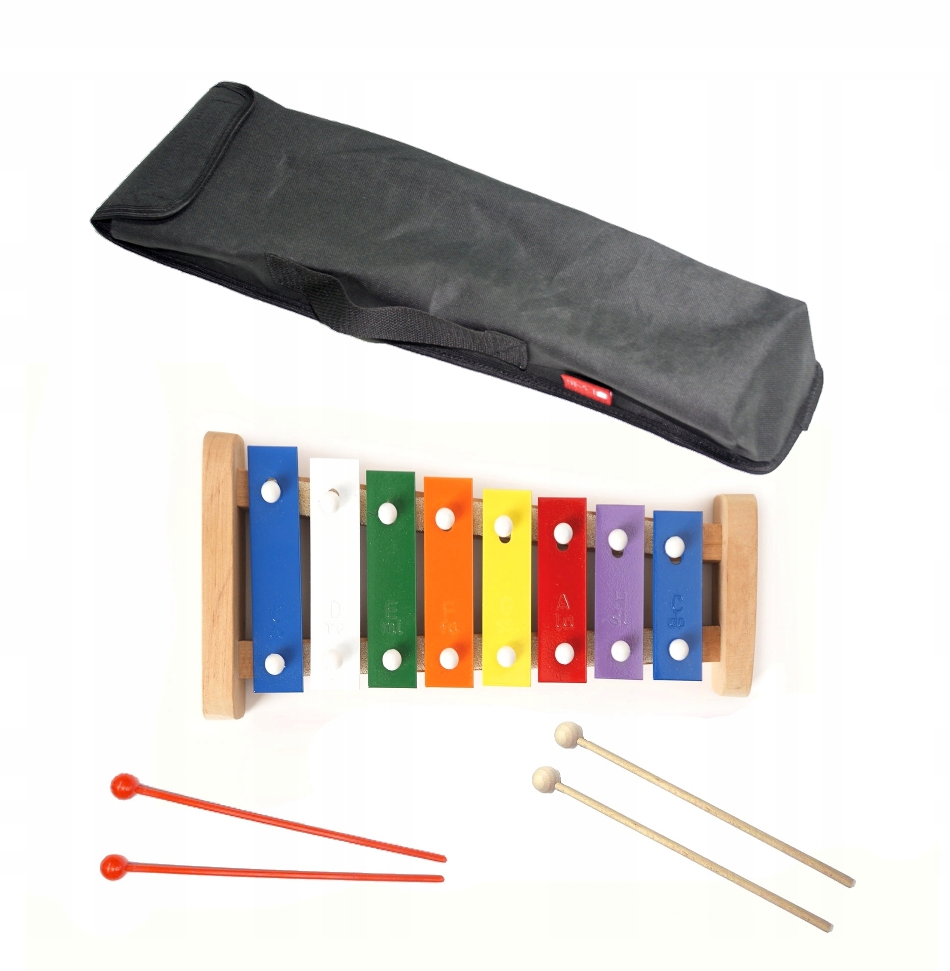 

Cymbałki Dzwonki Diatoniczne 8 tonowe Pokrowiec