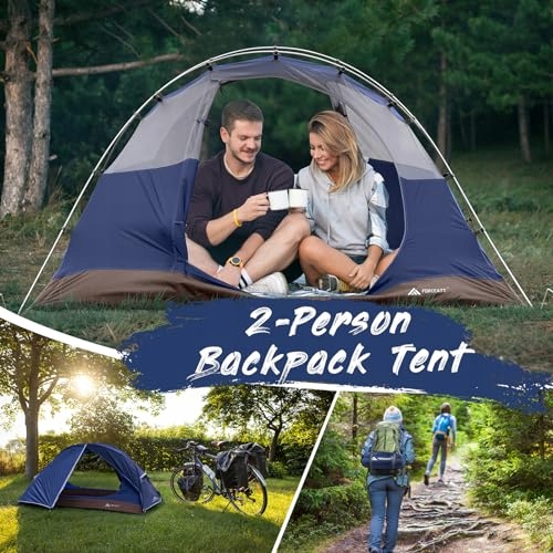 Ultralekki Namiot 2-3 Osobowy 4 Sezony Camping Trekking Wodoodporny — miniatura 6