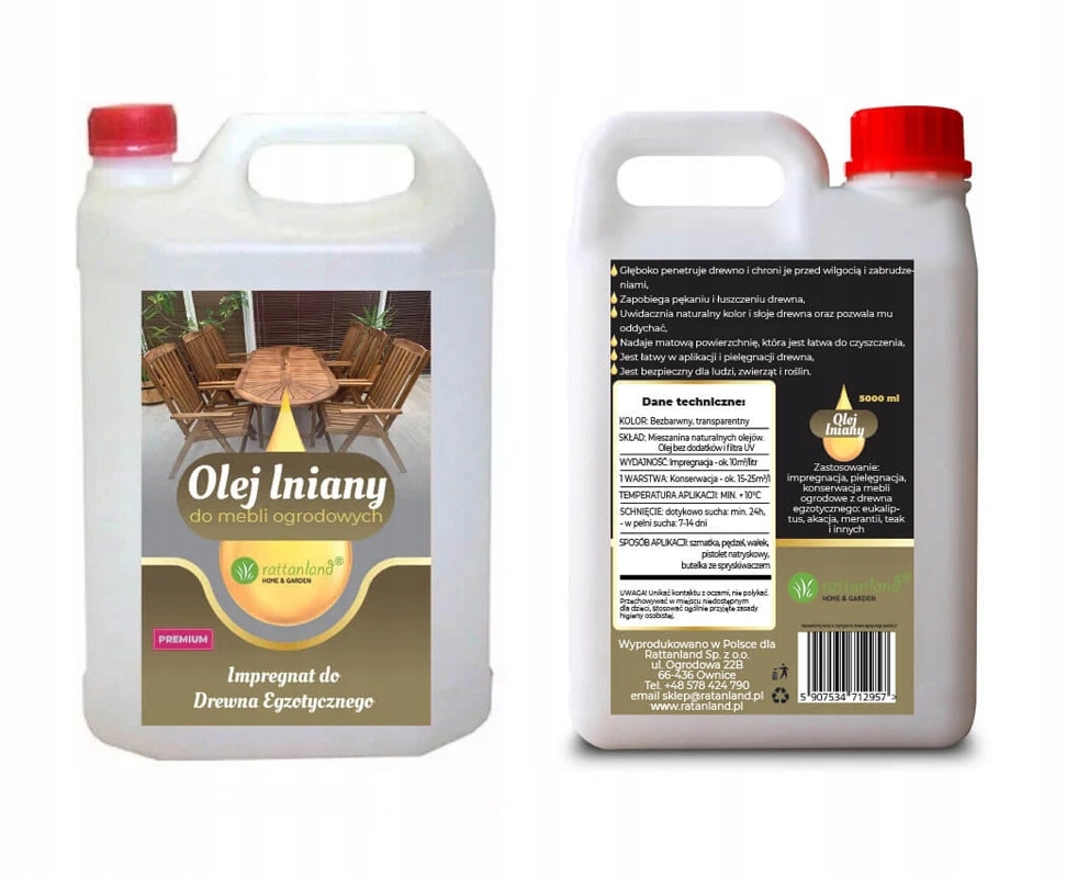 

Olej lniany do mebli drewna egzotycznego impregnat