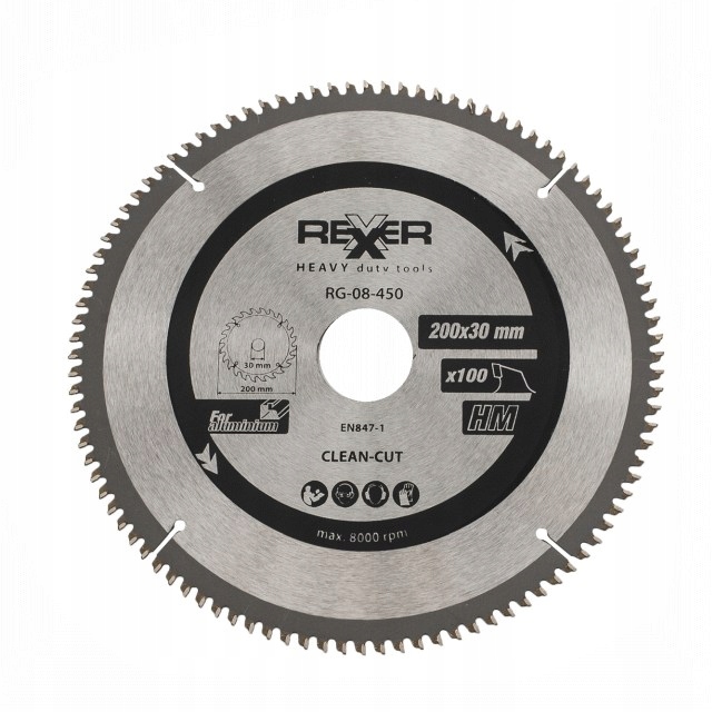 PIŁA TARCZOWA DO ALUMINIUM 200X30MM 100Z WĘGLIK