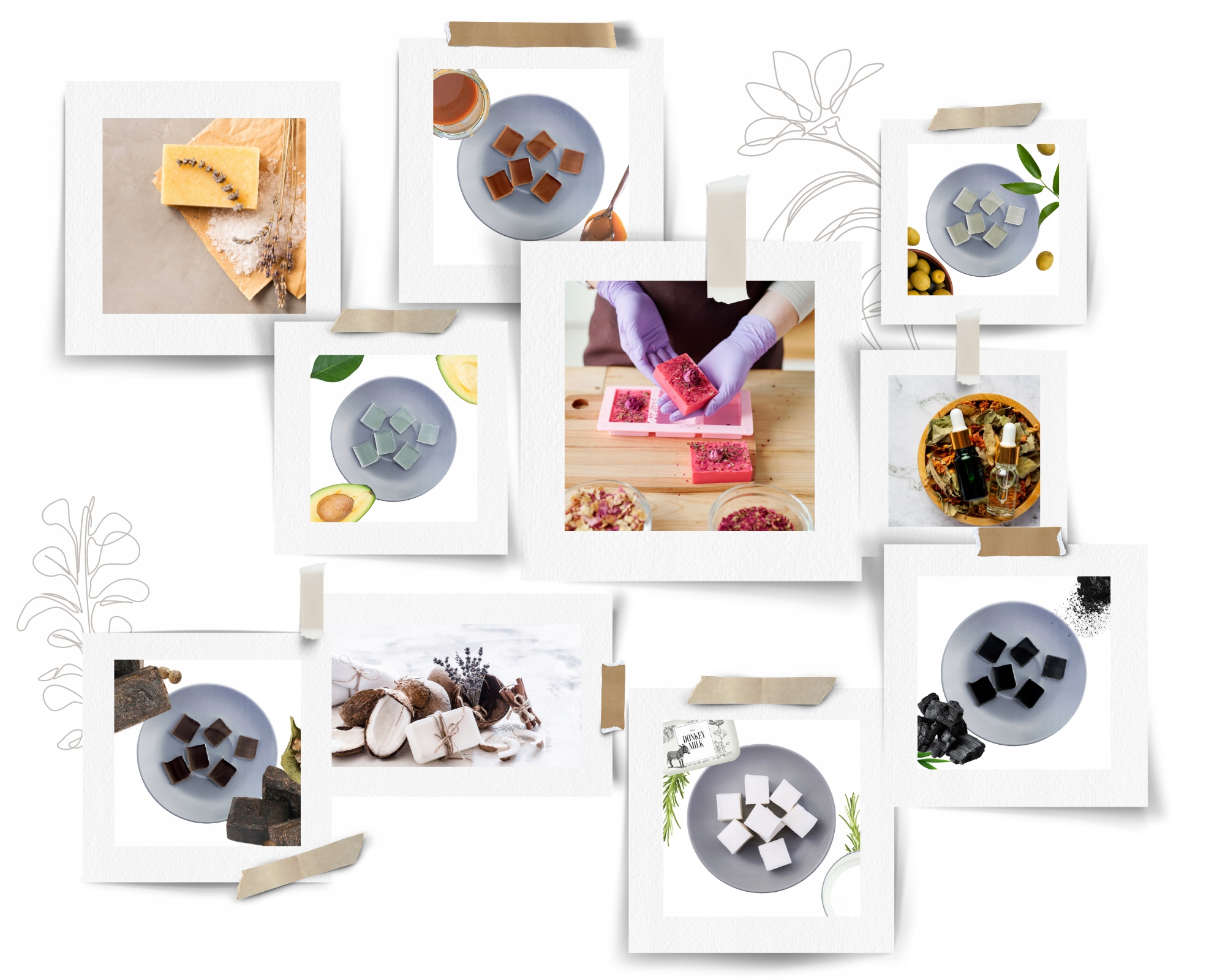 Baza Mydlana Glicerynowa Fluorescencyjna Neon Zimny Różowy Zestaw 5x1kg Wielkość Produkt pełnowymiarowy