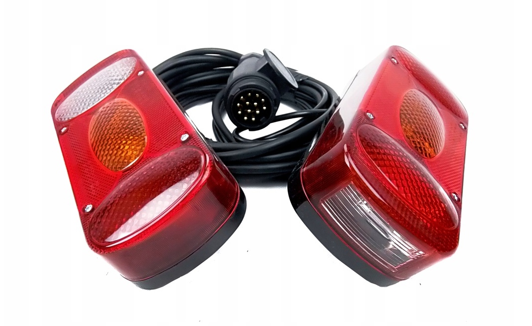 ZESTAW LAMP ŚWIATŁA TYLNE ZESPOLONE PRZYCZEP 13PIN