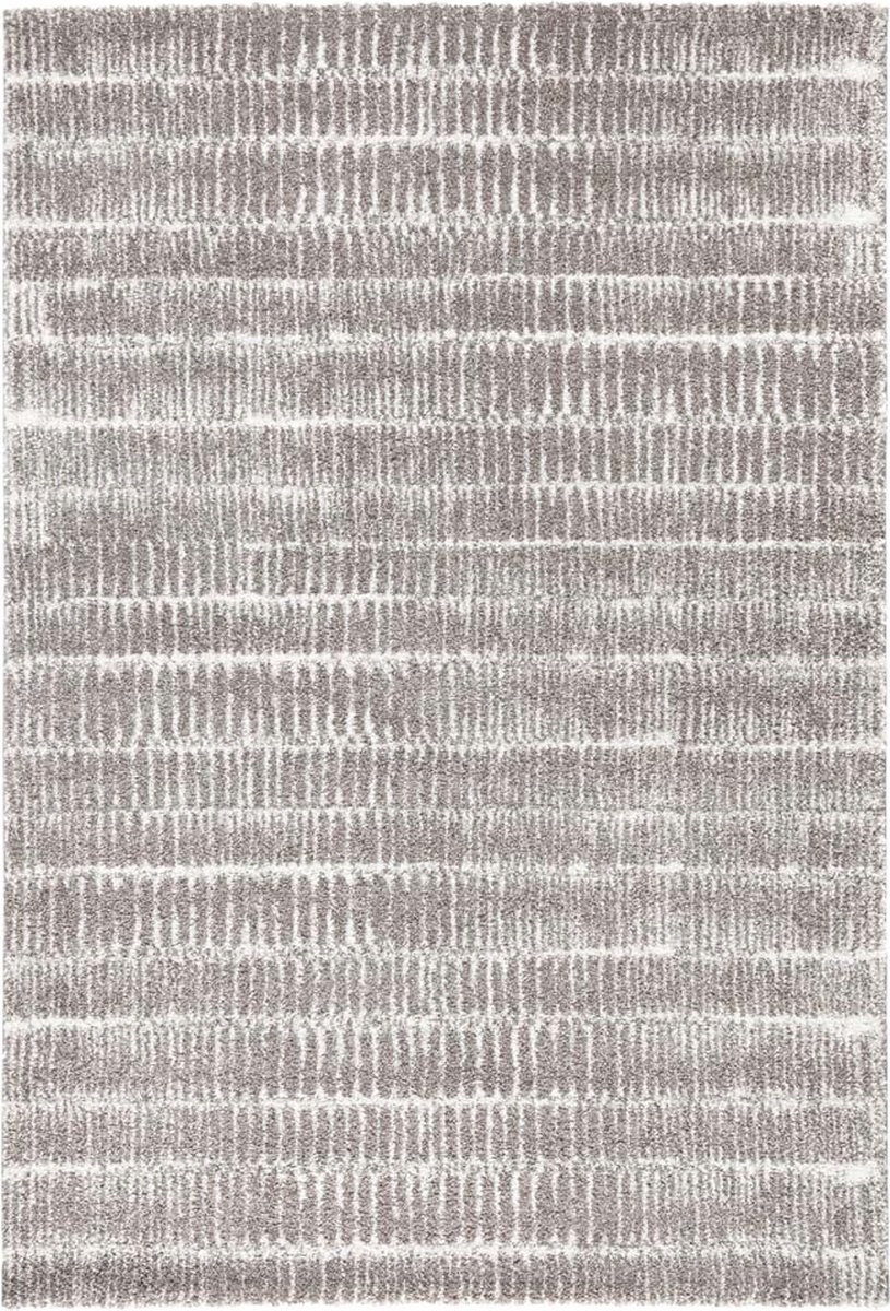 Šedý hrubý shaggy koberec do obývačky 160 x 230 cm