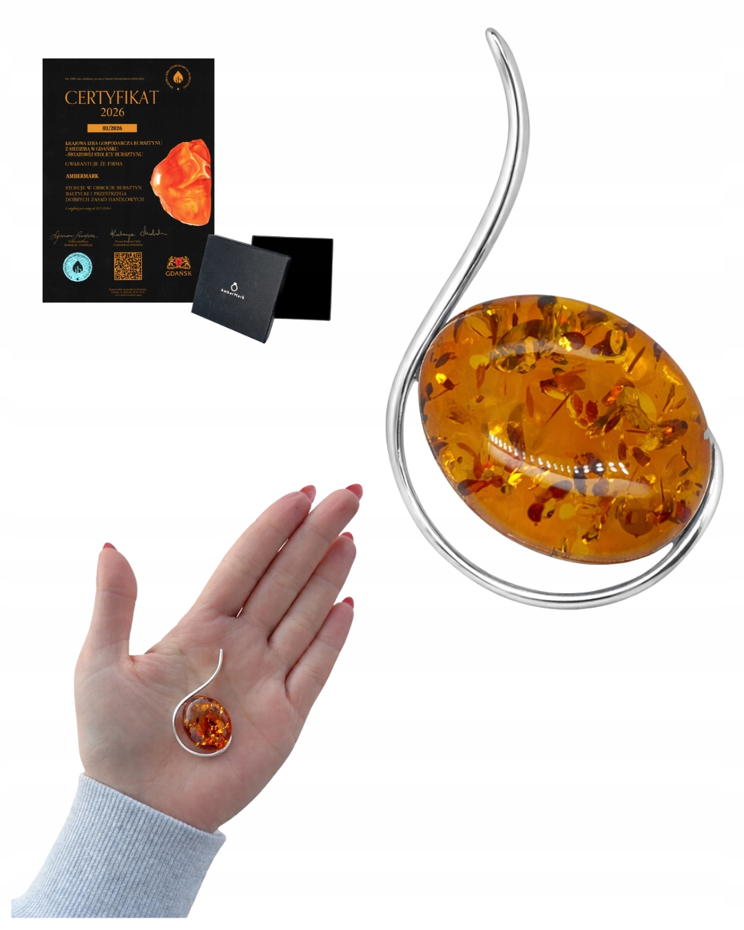 Přívěsky s jantarem, stříbrný přívěsek, moderní dámské šperky