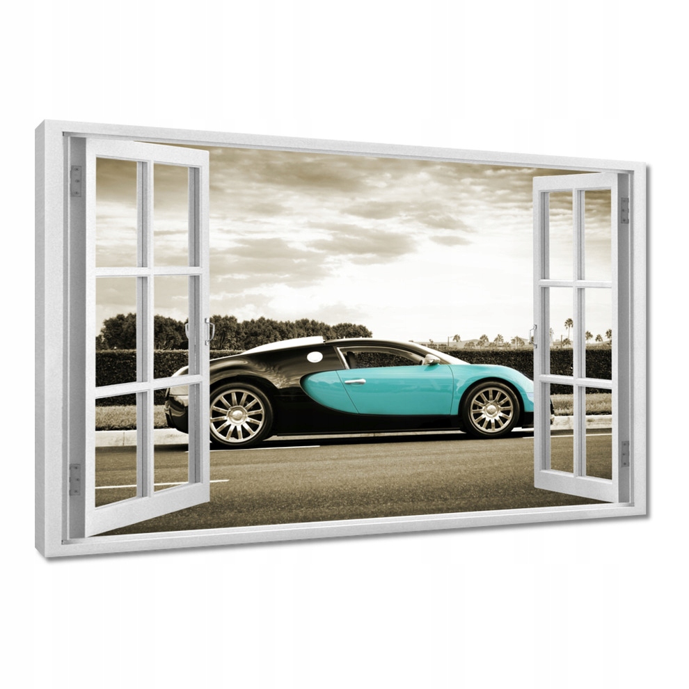 

Obrazy 120x80 Turkusowe Bugatti Auto