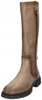 Bagatt Kozačky Hnědé Na Zip S Kůží Dámské 38 Jlb