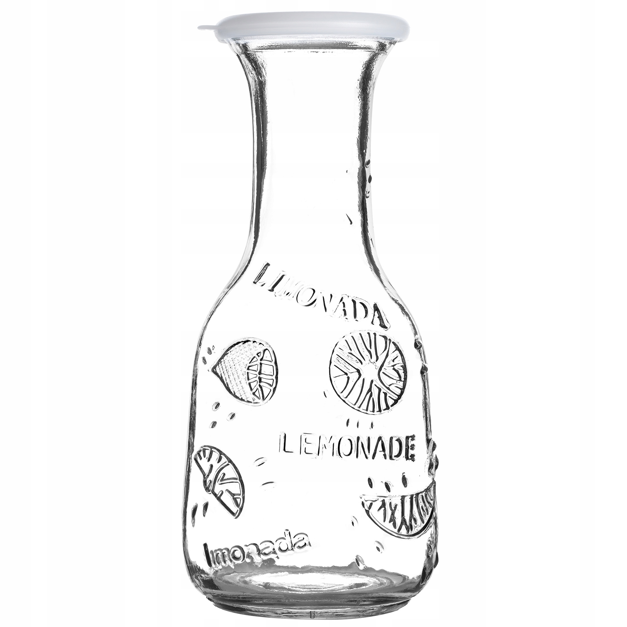 

Karafka Szklana Dzbanek Do Wody Soku Z Pokrywką 1L