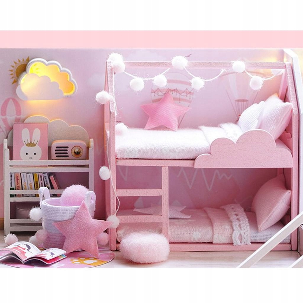 DIY miniaturowy dla lalek Różowy Kod producenta Does not apply