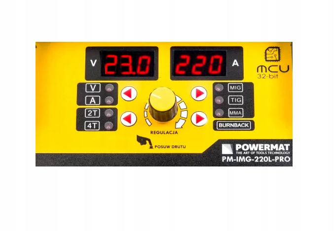 SPAWARKA MIGOMAT POWERMAT 220L PRO MMA TIG 3W1 Wysokość 300 mm