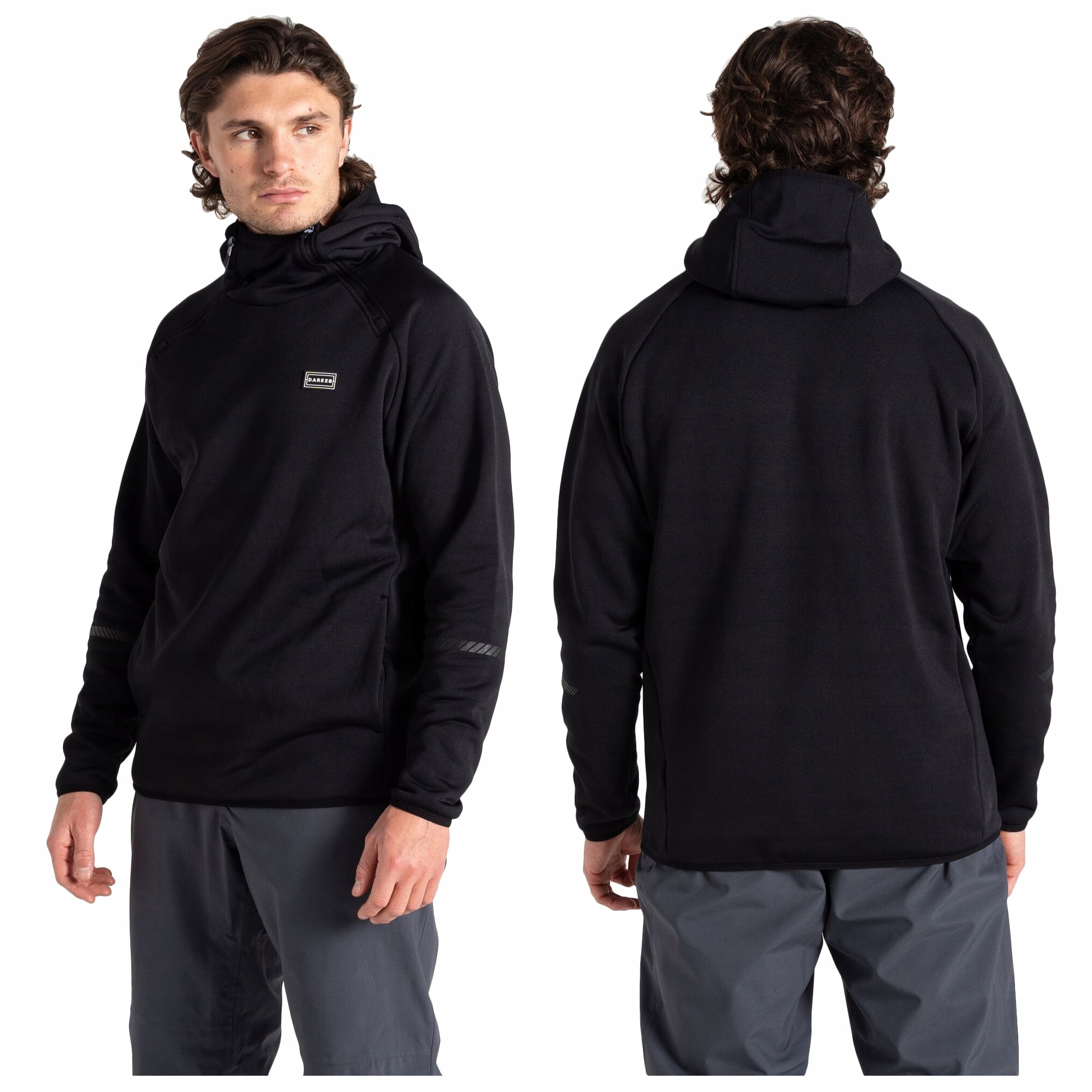 Bluza męska sportowa Kangurka Dare 2B T-Bar z kapturem Termoaktywna L