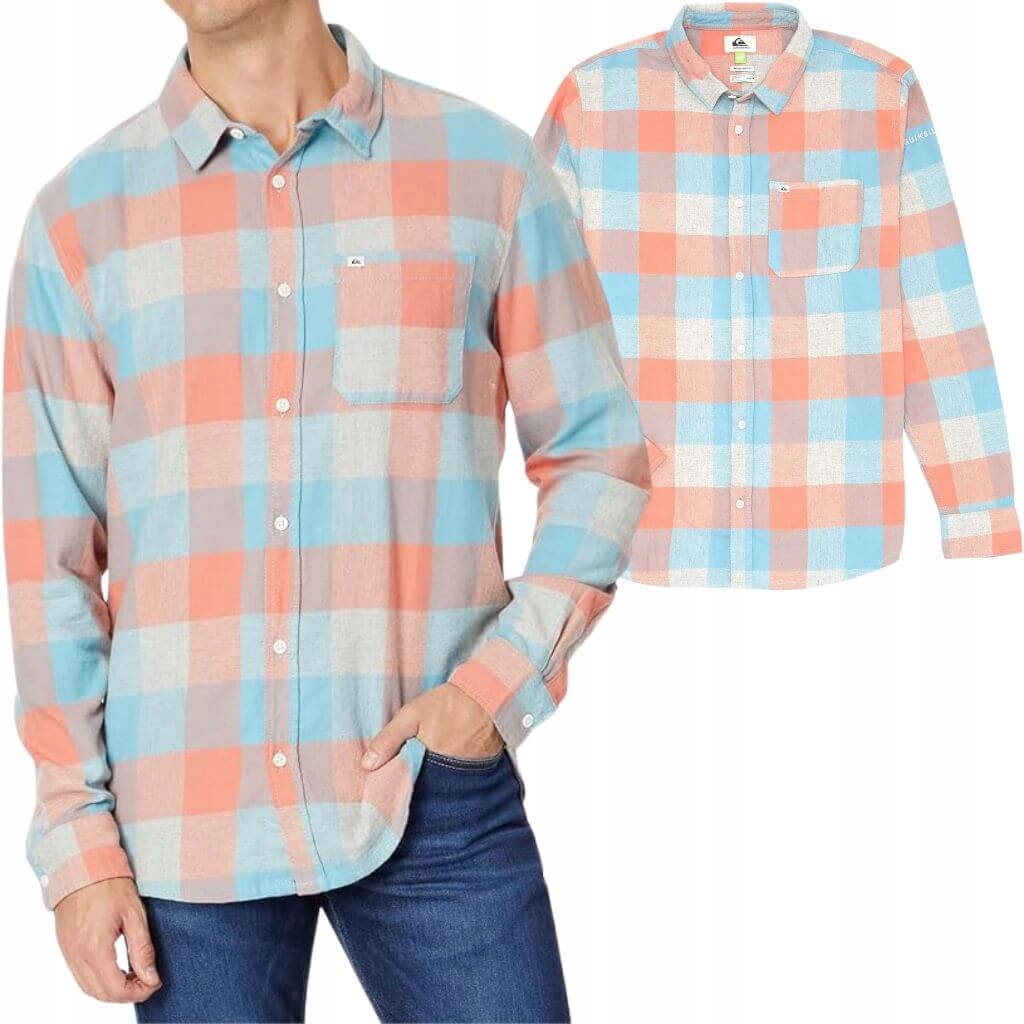 Pánská košile s dlouhým rukávem Quiksilver Motherfly sportovní flanelová L