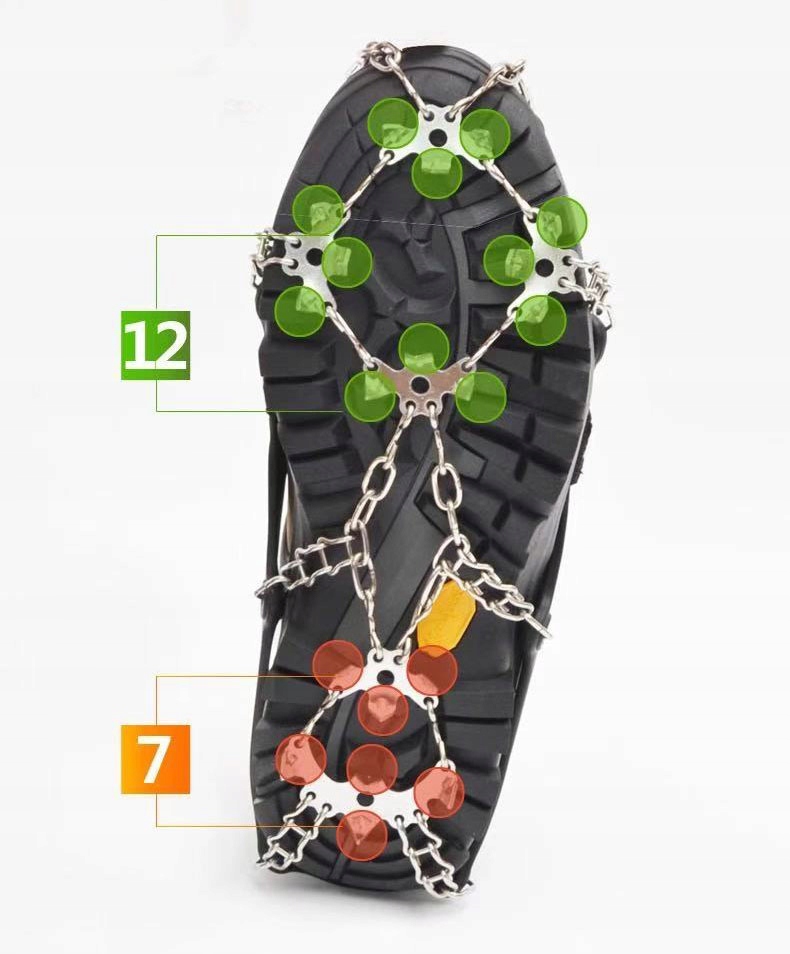 RAKI NA BUTY ANTYPOŚLIZGOWE 19 ŁAŃCUCHY KOLCE L Model BS_805