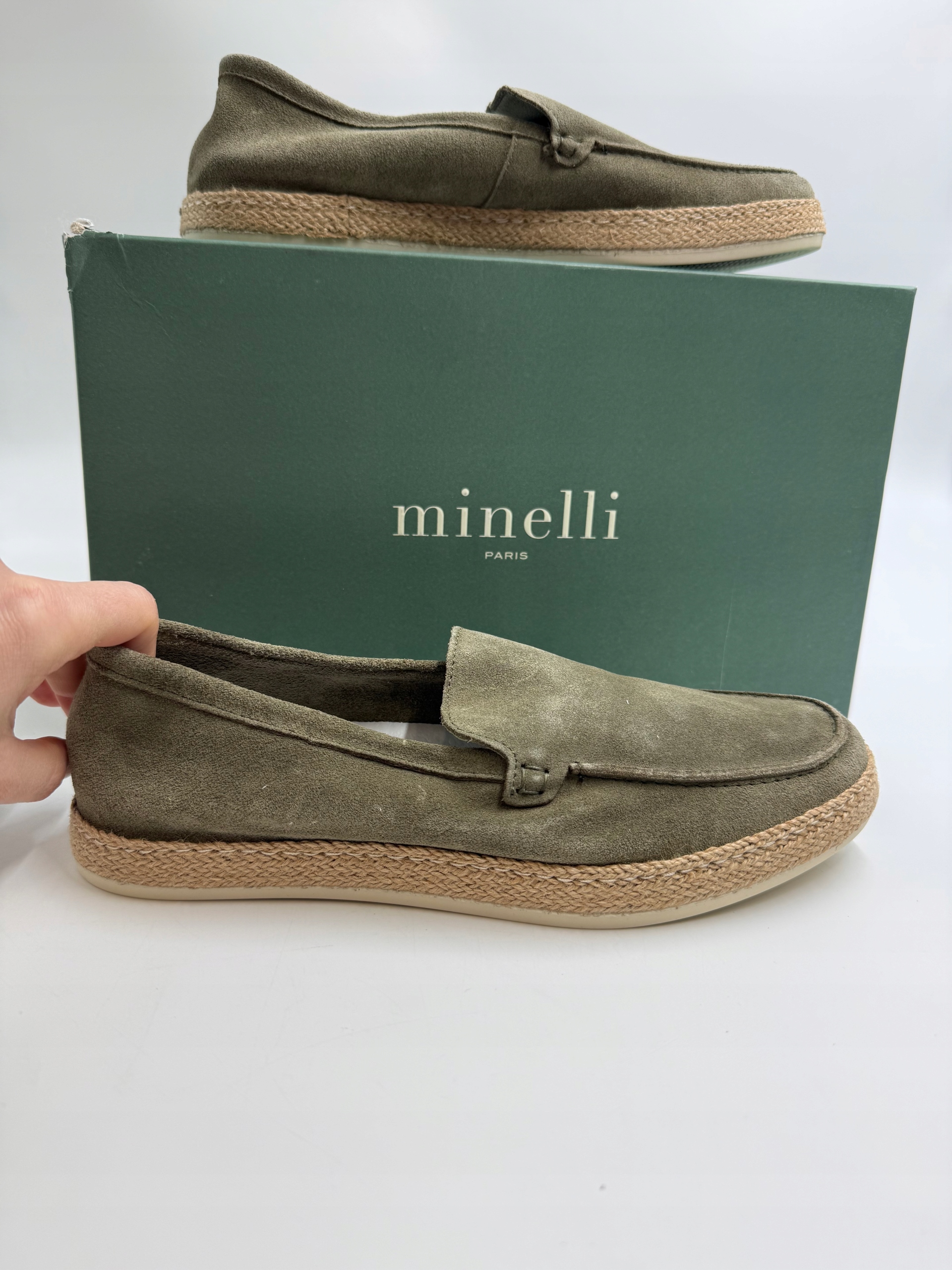 Měkké kožené espadrilky Minelli 41
