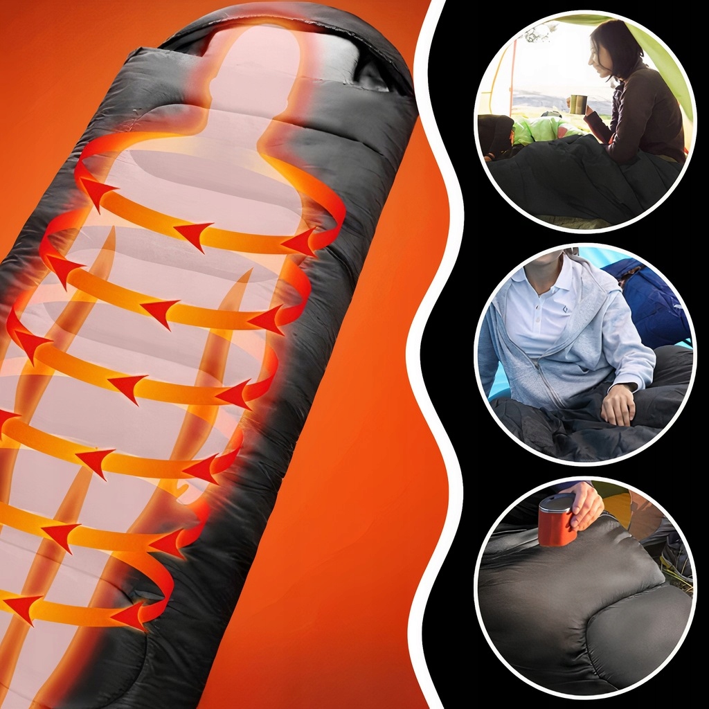 ŚPIWÓR TURYSTYCZNY MUMIA CIEPŁY LEKKI KOŁDRA Z KAPTUREM + POKROWIEC 2W1 Płeć produkt uniseks