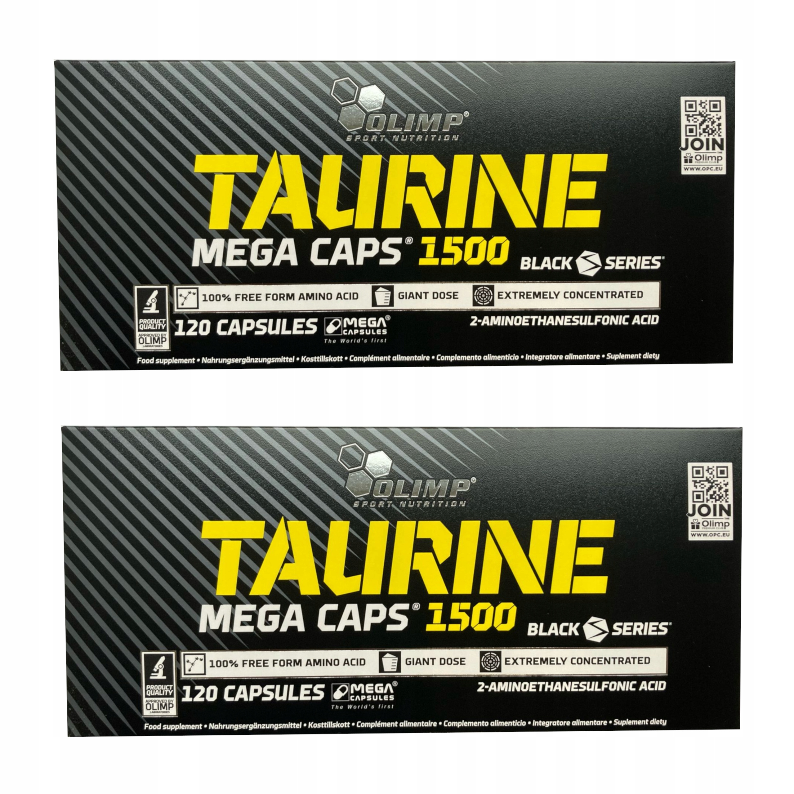 Olimp Taurin Caps 1500 240 Taurin Energie Výkonnost Síla Regenerace