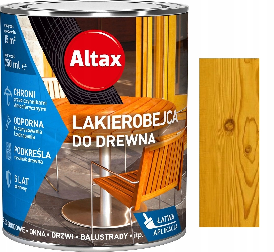 

Altax Lakierobejca Do Drewna Dąb 0.75L