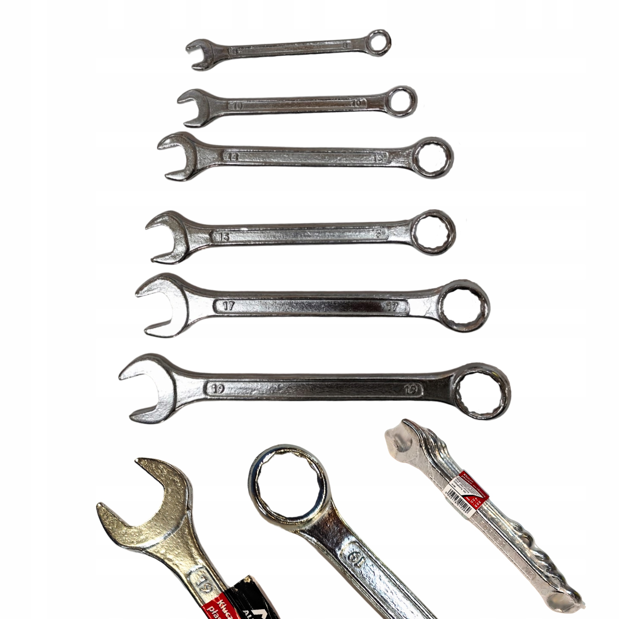 Klucze Płasko Oczkowe 8-19mm Zestaw Kluczy 6szt.