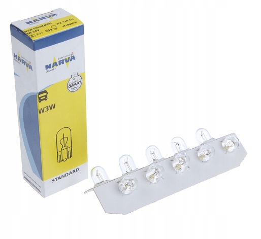 

Narva W3W T10 12V 3W 10 Sztuk