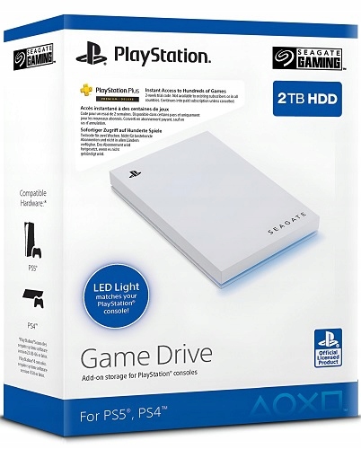 SEAGATE DYSK ZEWNĘTRZNY 2TB PS5 PS4 2,5 GAME DRIVE LED LIGHT