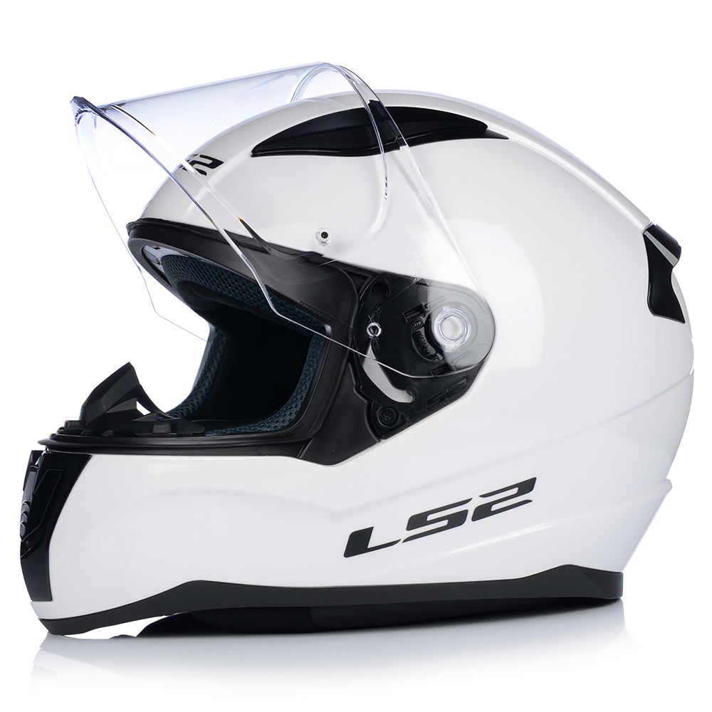 Motocyklová Prilba LS2 FF353 Rapid II Biela Lesklá Modré Sklo