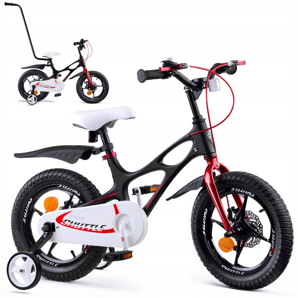 RoyalBaby Rower dziecięcy 14" Space Shuttle pchacz koła boczne RB14-22