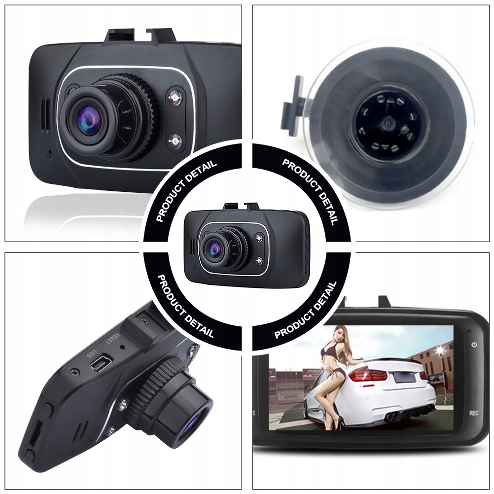 1 zestaw kamera samochodowa 1080P Marka bez marki