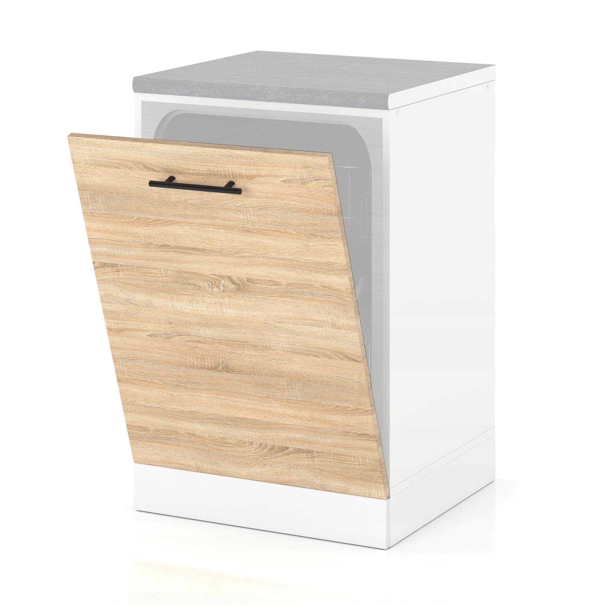 FRONT DO ZABUDOWY ZMYWARKI NOWOCZESNA DĄB SONOMA 60CM