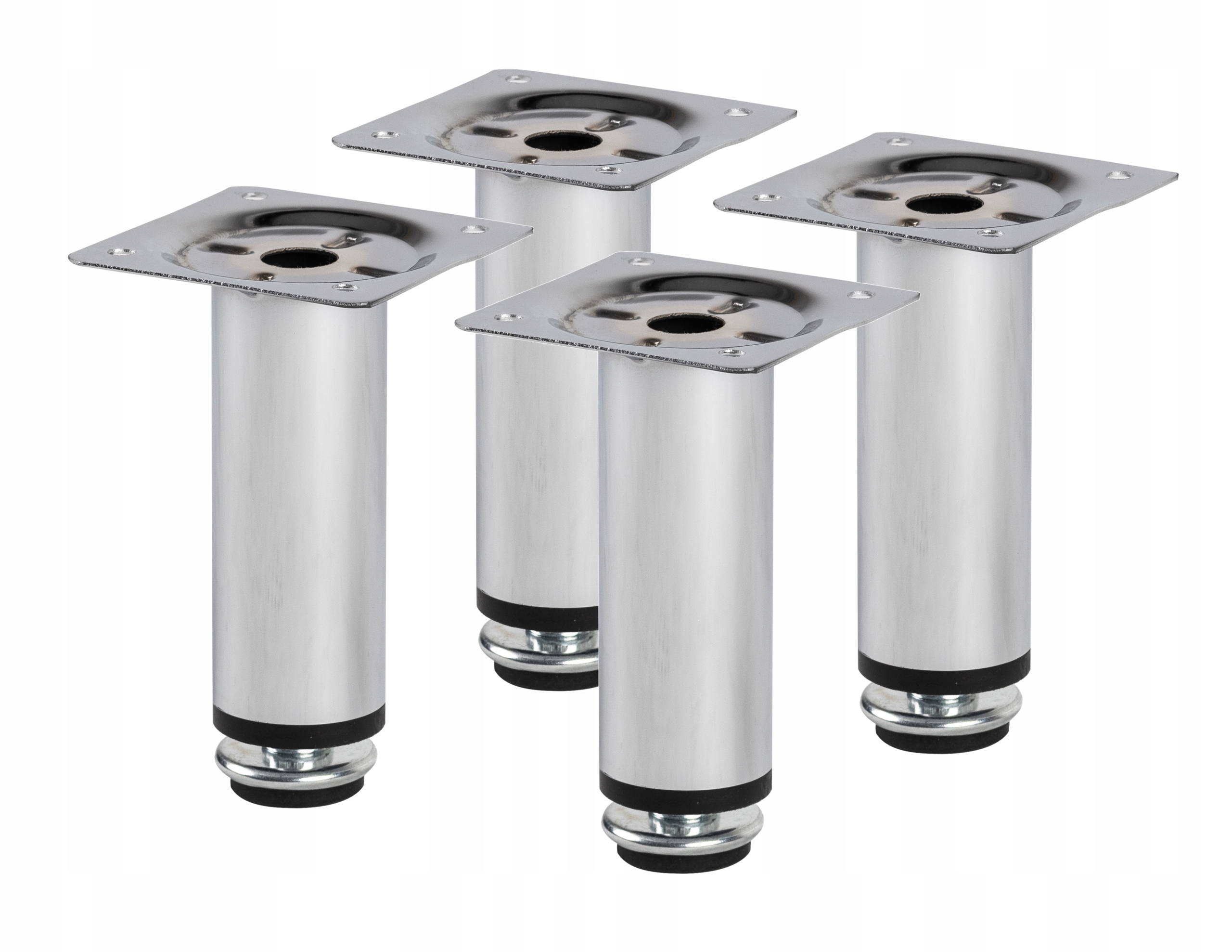 

4 x Nóżka Stopka Meblowa Regulowana Chrom H-100 MM
