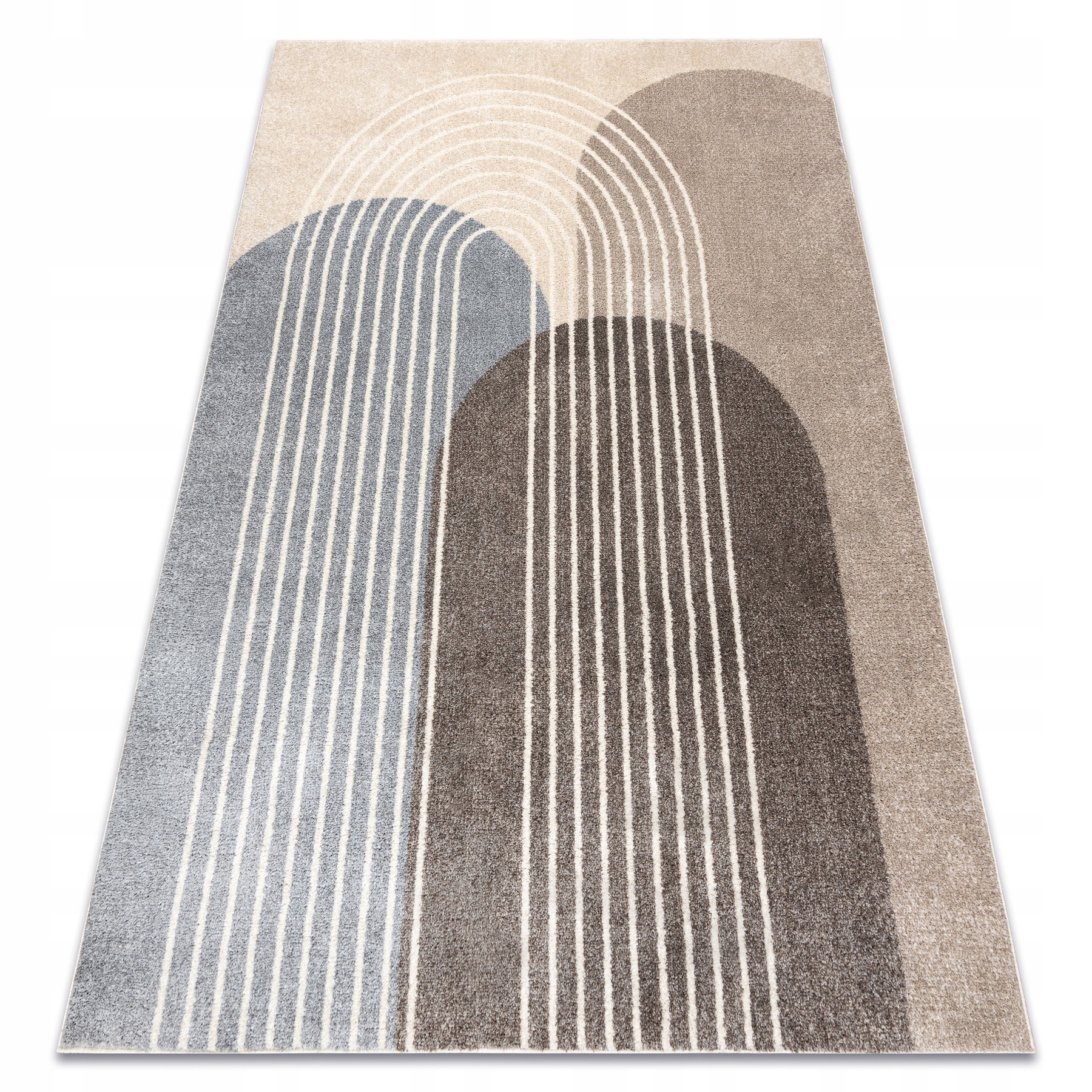 Nowoczesny Dywan Do Salonu Sypialni Geometryczny beż 200x290 cm