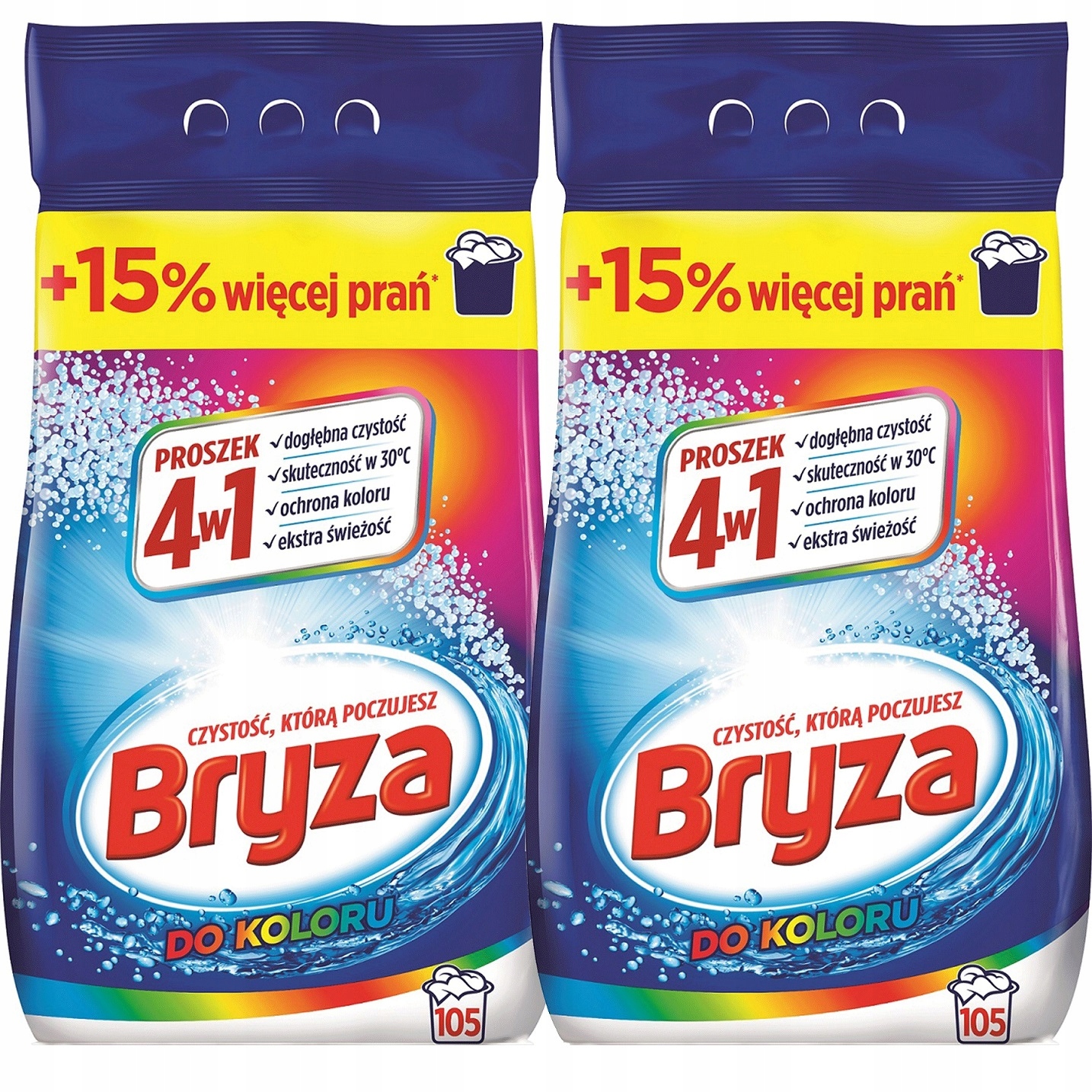 Levně Bryza 4v1 prášek na barevné prádlo Čistota Čerstvé praní 6,825 kg x2