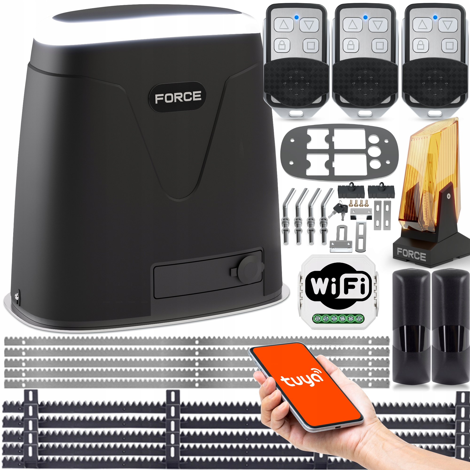 Force 24V Pohon Pro Posuvné Brány do 800 kg, Wifi Tuya,