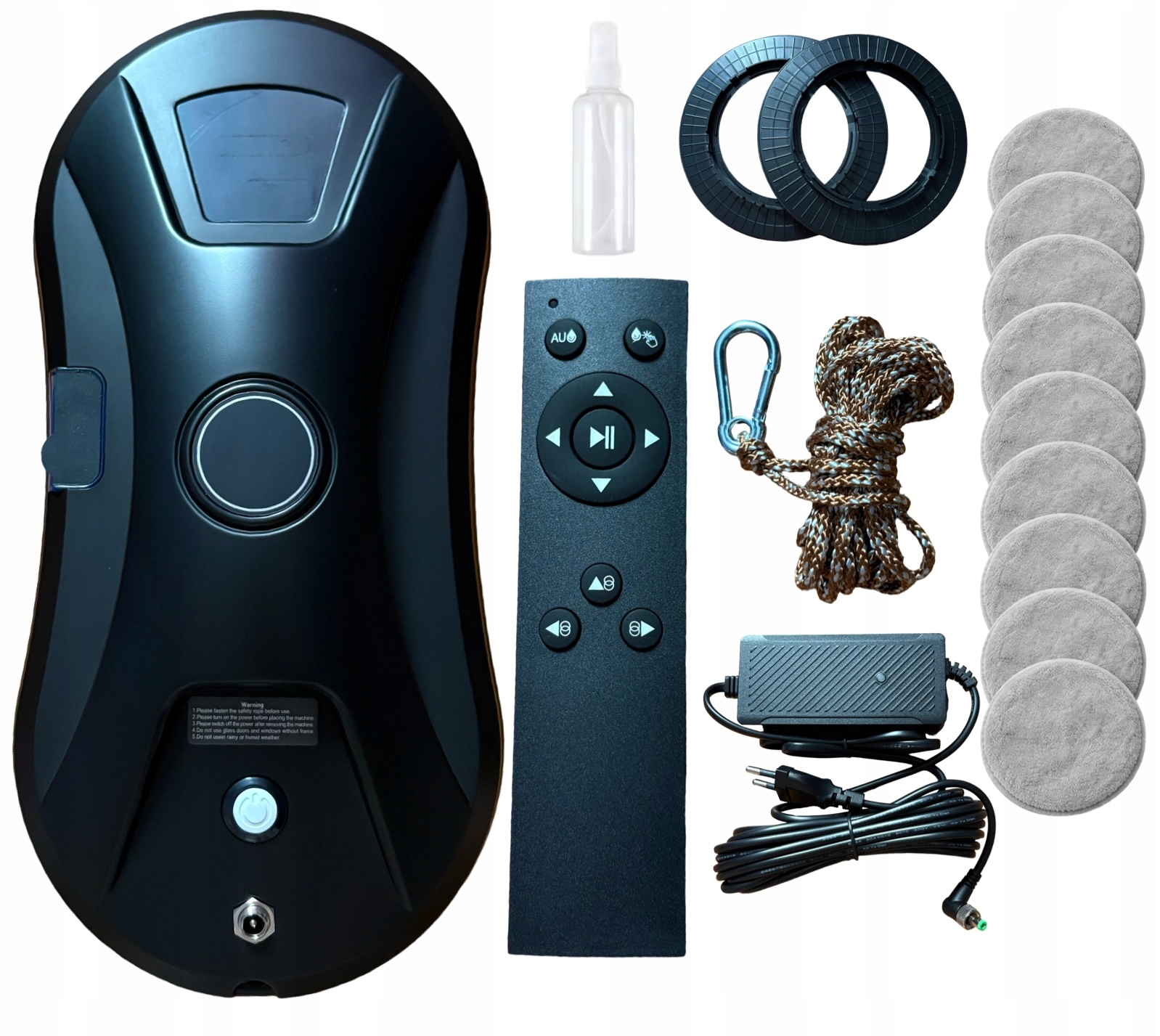 Robot Do Mycia Szyb Okien Ze Spryskiwaczem Divedeer YTK334-1 czarny