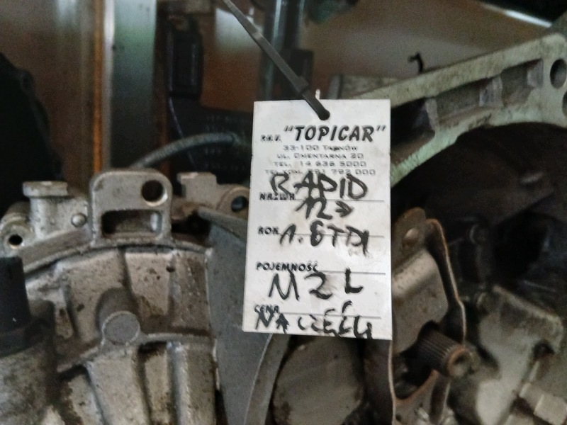 gearbox, SKODA RAPID 12- 1.6TDI M2L for CZESCI
