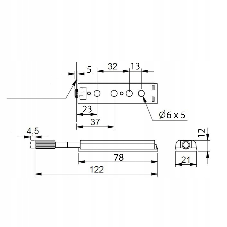 ODBOJNIK MEBLOWY ala TITUS PUSH & OPEN + PŁYTKA Marka Pionat