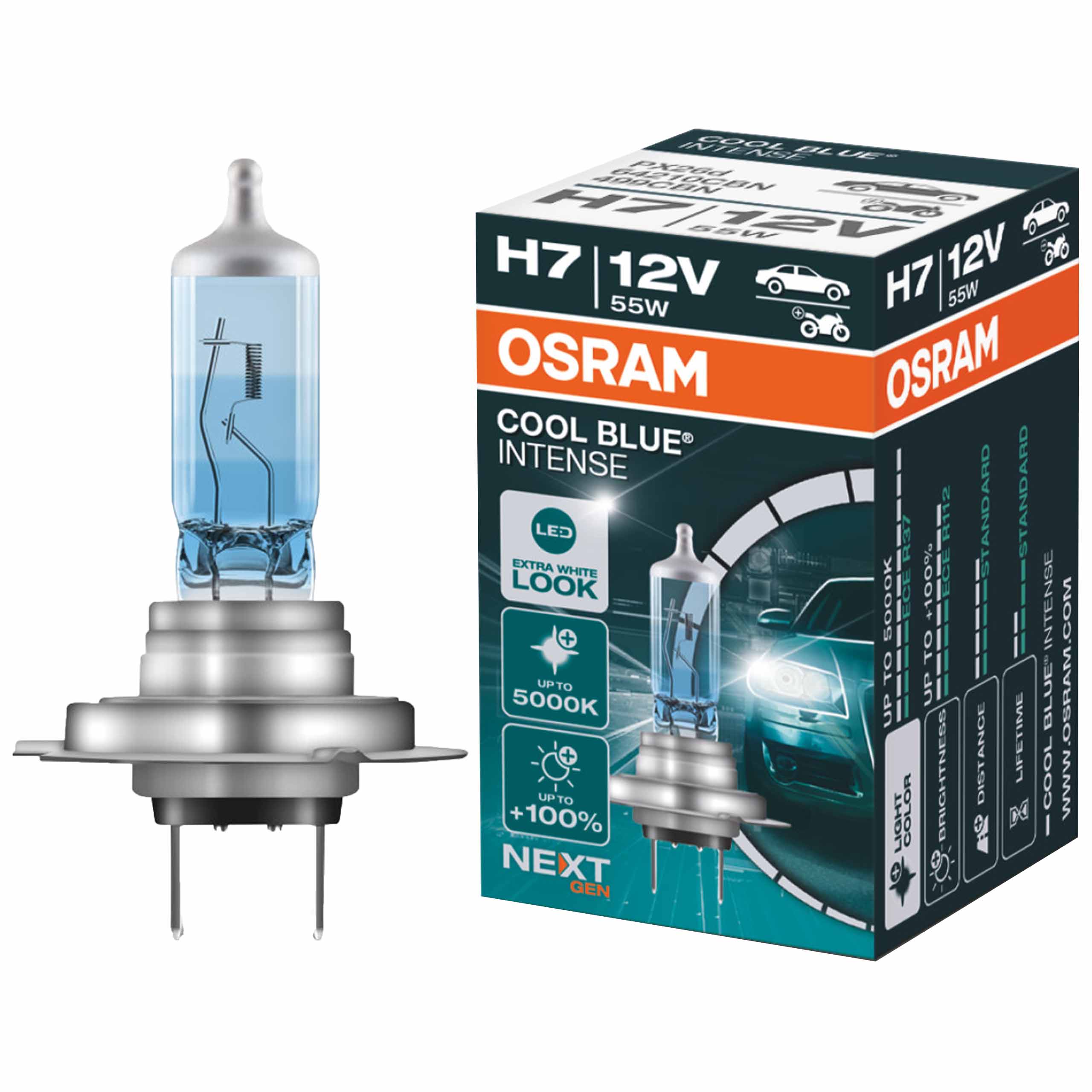 

Osram Żarówka H7 55W 12V Coolblue Nextgen