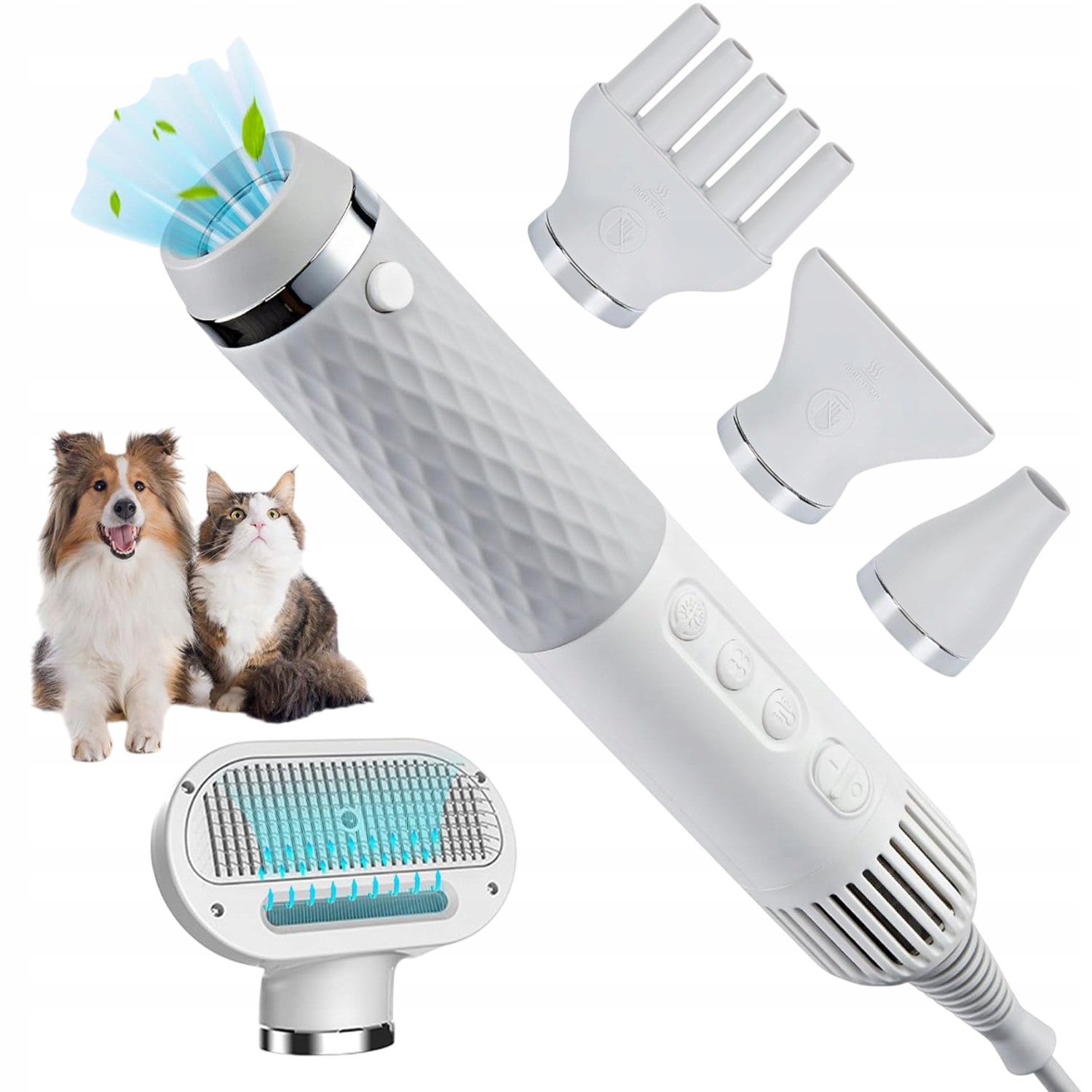 Levně Vysoušeč Vlasů Pro Zvířata 600W Pro Psy Foukač Velmi Tichý