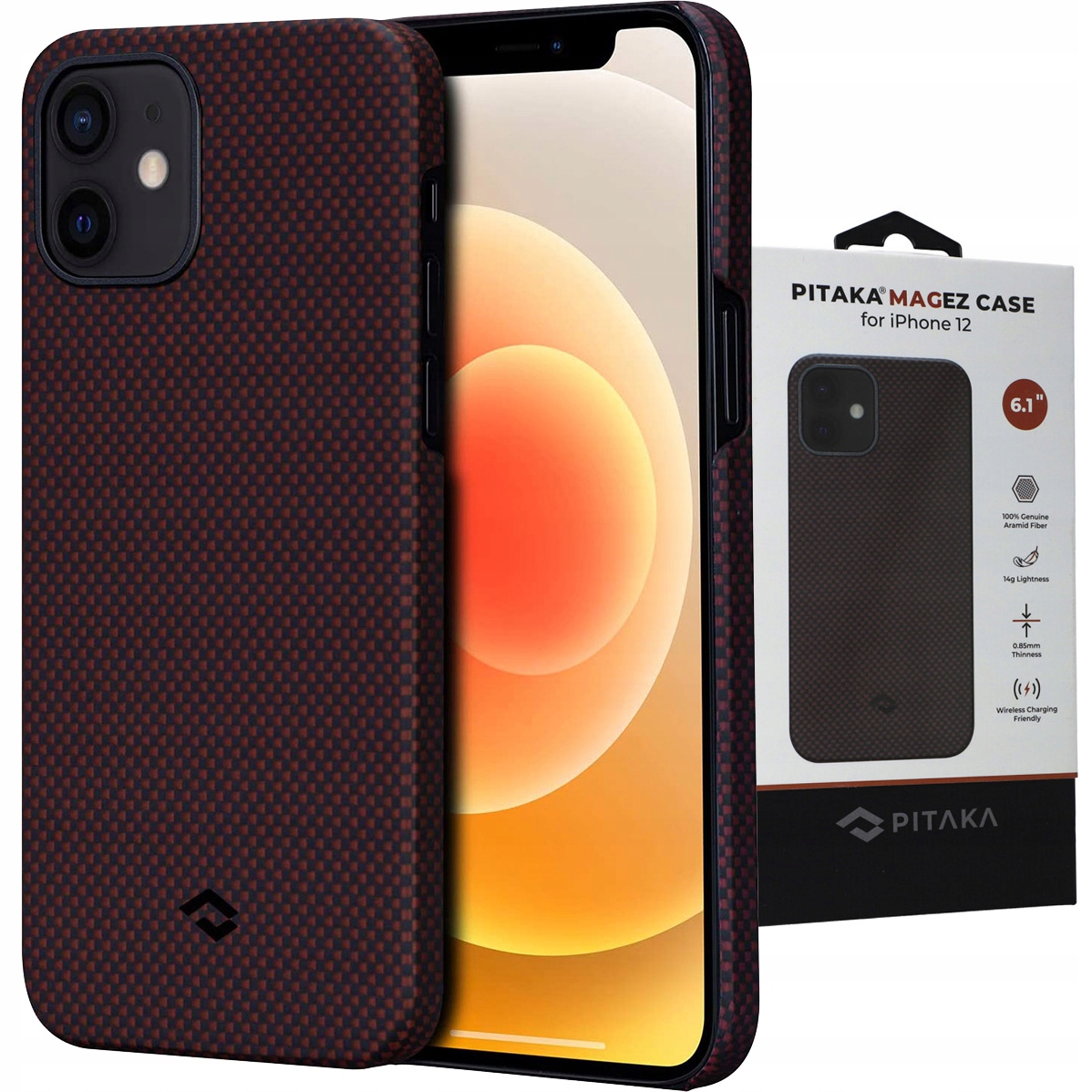 

Etui do iPhone 12, Pitaka MagEZ Case, pokrowiec