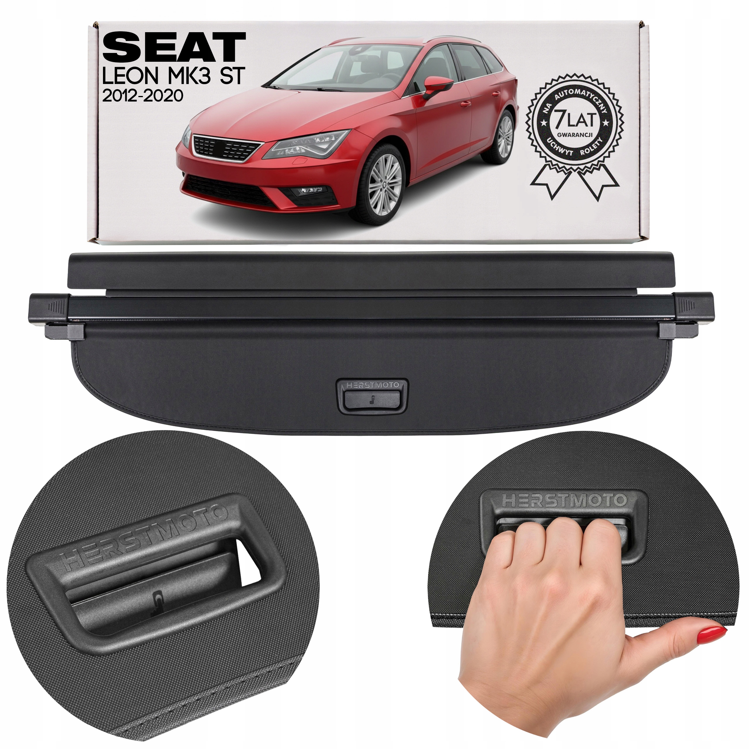 Seat Leon MK3 III St 2012-2020 Kombi Roleta Do Zavazadlového Prostoru Černá 5F9867811B