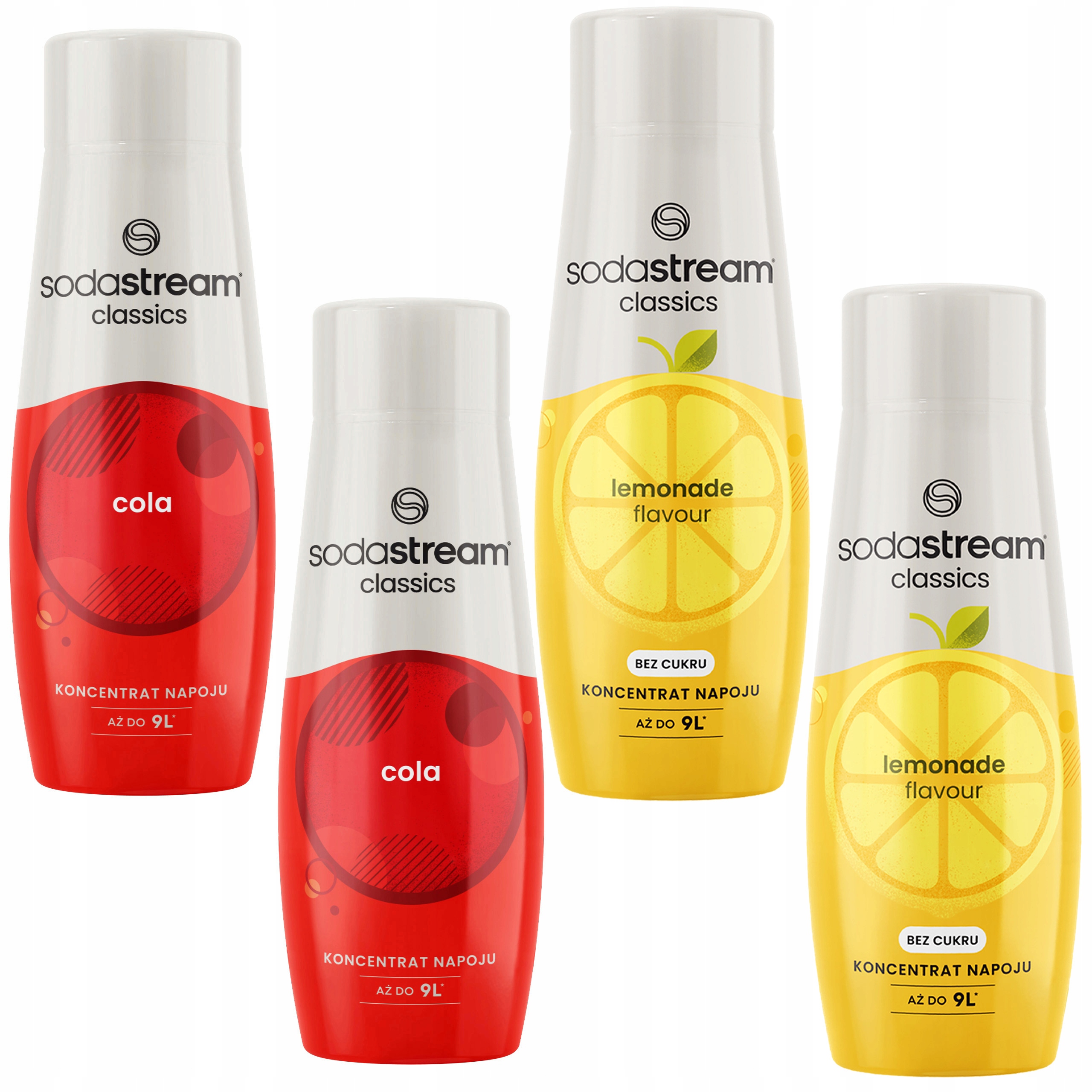 Levně Sodastream Sada koncentrátů 2x Cola 2x Limonáda bez cukru