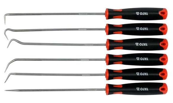 

Zestaw Haków Długich Z Rękojeścią 6CZ. 240MM Yato