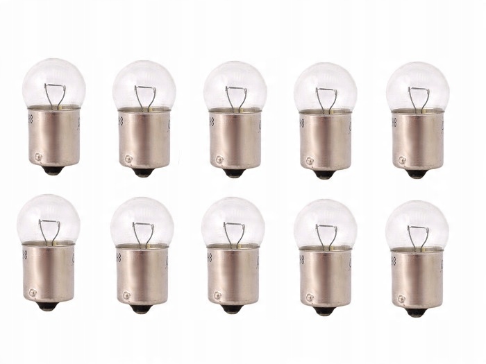

Żarówki G18 R10W 24V 10W BA15S Postojówka 10 szt.