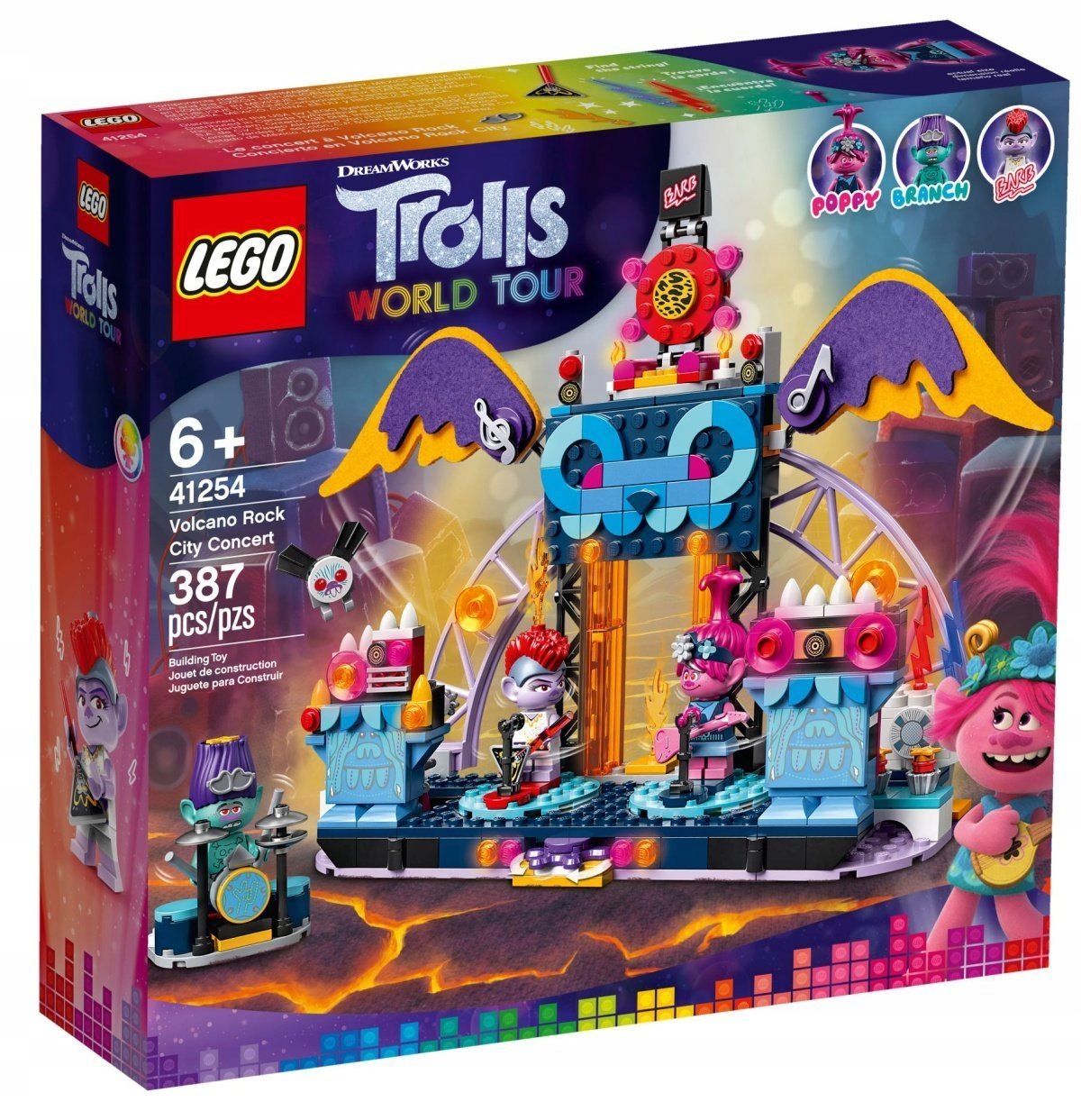 Lego Disney 41254 Trolls World Tour Koncert ve Volcano Rock City Nové