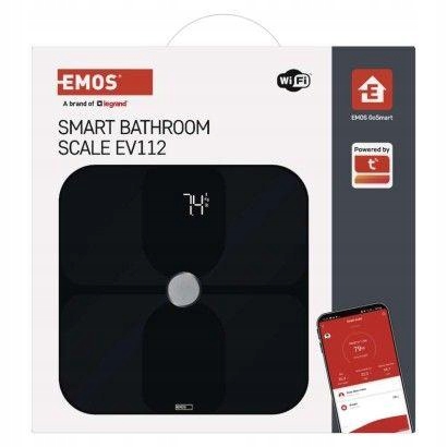 Koupelnová váha s měřením Bmi, tukové tkáně vody a svalů Emos Smart