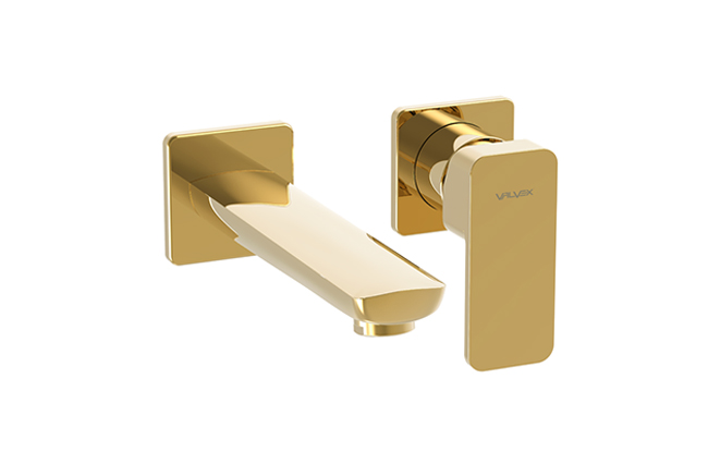 Loft Gold Bateria umywalkowa podtynkowa z wylewką